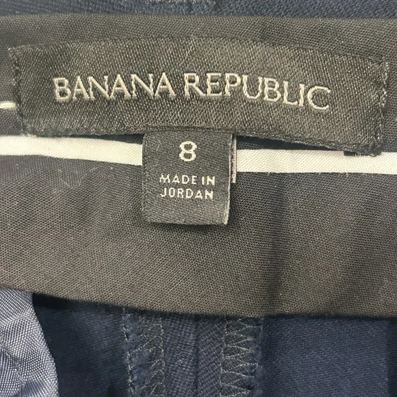 Banana Republic Women’s Sloan Navy‎ Trousers Size 8 - Picture 9 of 9